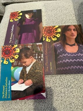 Mirasol knitting pattern books 1, 4, 5 sold as a lot like new
